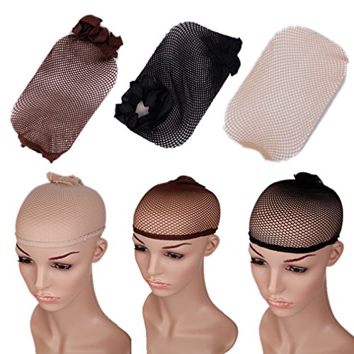 S-noilite Blonde WIG Cap,stretch Breathable Full Head Hair Wigs Cap,for Full Wigs/half Wigs,unisex,one Size Fixes All (Blonde, 1pcs)