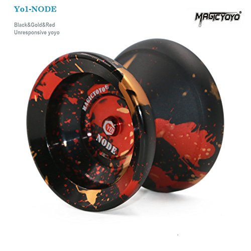 Magicyoyo Y01 NODE Pro Unresponsive Yoyo Alloy 6061 Game with Bag Gloves 5 String (Black & Red & Gold) Magicyoyo Y01 NODE Pro Unresponsive Yoyo Alloy 6061 Game with Bag Gloves 5 String (Black & Red & Gold)