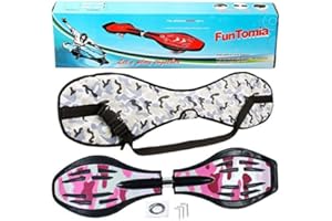 ‎FUNTOMIA FunTomia Waveboard Original Mach1 Kugellager inkl. Tasche - Bis 120kg - (Verschiedene Farbdesigns)