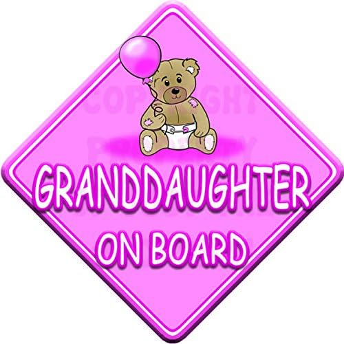 TED Ball * Granddaughter ON Board * car Window Sign