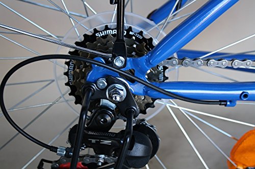 24 Zoll Jungenfahrrad Kinderfahrrad 18 Gang Shimano Kettenschaltung STVO tauglich Blau - 8