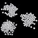 Resin Snap Fasteners Buttons Poppers 10.7mm Pack of Approx.100 Sets White