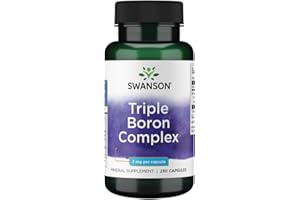 ‎SWANSON Swanson, Premium Triple Boron Complex, 250 glutenfreie Kapseln, 3mg Boron je Dosis, Sojafrei, GMO frei, Geschmacksneutral