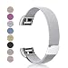 Produktbild Mornex Kompatibel Fitbit Charge 2 Armband, Milanese Edelstahl Ersatz Klassisch Smart Watch Armbänder, stylishe Zubehörkollektion, Silber