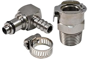 YUCKMZ Conector de Gasolina para Moto de Desconexión Rápida Macho Hembra Compatible con BMW R1200GS ADV R1200RT S1000RR K1200R K1300R K1600GTL HP4