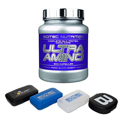 Preisvergleich Produktbild Scitec Nutrition PILLENBOX & Ultra Amino Aminosäure, 500 Kapseln