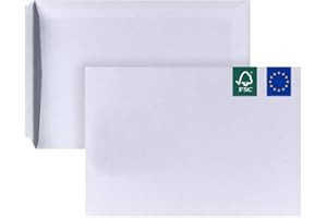 ‎CS WEBKONTOR MADE IN GERMANY 50 Briefumschläge C5 haftklebend ohne Fenster CS Webkontor - Umschläge aus 90 g/m² Kraftpapier - C5 Umschlag in weiß für Briefe, Geschäftspost, tägliche Korrespondenz, Mailings usw.