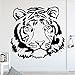 Produktbild limicry Creative Fierce Tigers Wall Sticker for Home Decor Living Room Boys Decals Waterproof Vinyl Art Stickers M 30cm X 28cm