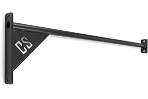 CAPITAL SPORTS Wacon 170 Wall Bar Pieza de unión 170 cm (Entrenamiento muscle ups, pull-ups y T2B, barra metal, montaje mural, travesaño de apoyo extremadamente resistente, fácil sujeción)