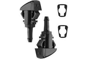 Raheem 986302K100 Windscreen Washer Jets Compatible with 2012-2017 Kia Sportage 2010-2018 Hyundai Tucson Ix35 Wiper Blades Accessories Replacement with Rubber Gasket Front Windshield Washer Nozzles