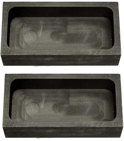 Stampo Per Lingotti In Grafite Da 50g - Per Fusione Oro, Argento, Metalli, Refrattario Per Alte Temperature - Foto 4