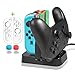 Produktbild Nintendo Switch Controller Ladegerät – Younik Joy-Con Lade-Dock Stand Station mit Ladestandanzeige für Nintendo Switch Joy-Con und Pro Controller