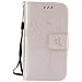 Produktbild Samsung Galaxy S3 Mini Hülle, Chreey Prägung [Katze Baum] Muster PU Leder Hülle Flip Case Wallet Cover mit Kartenschlitz Handyhülle Etui Schutztasche [Gold]