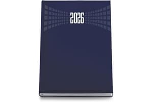 LEIVESTE – Agenda Giornaliera 2026 A5 | Planner 2026 Gennaio-Dicembre | Organizzatore Giornaliero con Intervalli di 30 Minuti | Formato Grande 15x21 cm (Blu)