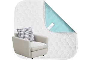 GRUENERDE Waschbare wasserdichte Inkontinenz Stuhlauflage Sitzauflage Hochabsorbierende Betteinlagen Inkontinenz Langlebige Unterlagen Bett Inkontinenz für Rollstuhl Autositz Sofa 54x56cm