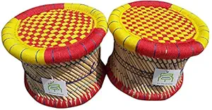 Ecowoodies Kidzonia Handicraft Living Room / Outdoor Bar Stool Set(2 Pcs)