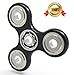Price comparison product image tritechnox™ - Tri Fidget Hand Spinner Toy,Stress Reducer Ultra Durable High Speed Ceramic Bearing Fidget Finger (Black metal)