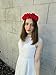 Red Rose Flower Headband Hair Crown Festival Boho Garland Vtg Large Big Lana O29 *EXCLUSIVELY SOLD BY STARCROSSED BEAUTY*