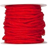 10m Wollschnur mit Juteseele Wollband Wolle Dekowolle Filzkordel D ca. 5mm, Farbe:creme - 4