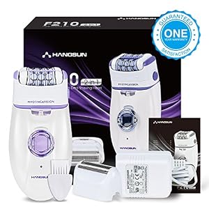 Hangsun Wet and Dry Epilator Cordless F210 Epilators for Women Electric Rechargeable Lady Shaver Hair Removal (2… - Image 7