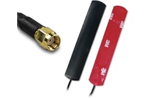 UniteCom Antena de Montaje Adhesivo WiFi de Doble Banda 2.4GHz 5GHz Cable de 3 Metros RP-SMA Conector de Banda Ancha Internet WLAN inalámbrico 5.8 Impermeable al Aire Libre Interior Resistente WiFi 6