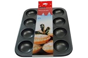 Dexam 12 Hole Eddingtons Non Stick Mince Pie Pan Bun Tin Traditional Round Base Tray by
