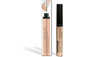 Camaleon Cosmetics - Corrector de Ojeras con Ácido Hialurónico y Ginkgo Biloba - Textura Cremosa - No Cuartea - 4 tonos disponibles: Light, Natural, Medium y Gold - vegano (Tono Medium)