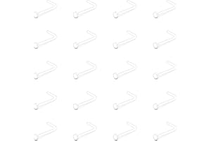 LAURITAMI Piercing Retainer Set Clear Septum Ring Plastic Nose Studs Eyebrow Lip Labret Stud Septum Hoops Cartilage Industrial Tragus Earring Retainer For Surgery