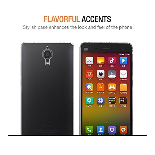 iVoler Funda Xiaomi Mi 4 Slim Fit Xiaomi Mi 4 Funda Carcasa Case Bumper con Absorci  n de Impactos y Anti-Ara  azos Espalda Case Cover para Xiaomi Mi 4 - Transparente