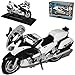 Produktbild Yamaha FJR-1300 Weiss Schwarz Police Mit Sockel 1/18 Maisto Modell Motorrad