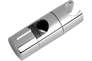 COYTEAR 20-25MM Shower Head Holde, 180° Rotation Adjustable ABS Replacement Hand Shower Rail Head Slider Clamp Holder Bracket No-Drill Slide Bar Chrome-Plated Design Shower Rod Holder Accessories for Bathroom