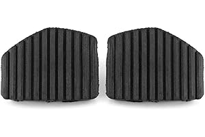 Broco Plaquettes de pédale d'embrayage de frein, 1 paire de cache en caoutchouc de pédale de frein d'embrayage pour P-eugeot/C-itroen 1007 207 208 301 C3 C4 C5 C6 C8