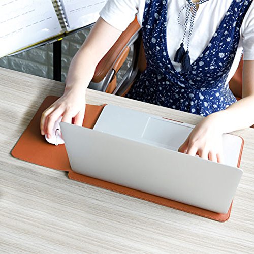 MacBook Air 13 Zoll Laptop Hülle, ZXK CO Luxus Mikrofaser Leder Laptop Tasche Wasserresistente Laptop Hülsen Beutel Abdeckung für MacBook Air &Macbook Pro 13.3 Zoll Ultra Dünn Case Cover mit Mauspad - 8