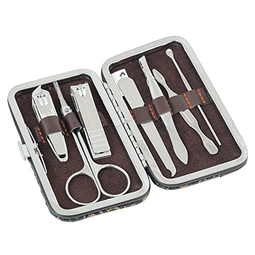 Inditradition 7 In 1 Professional Manicure Pedicure Kit | Luxury Nail Grooming Set With Designer Leather Case (Stainless Steel, Silver) RS.199 (50.00% Off) - Amazon Inditradition 7 In 1 Professional Manicure Pedicure Kit | Luxury Nail Grooming Set With Designer Leather Case (Stainless Steel, Silver) RS.199 (50.00% Off) - Amazon