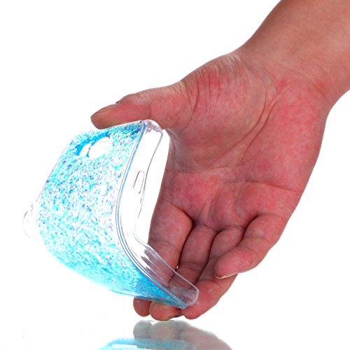 Huawei Y3 II Hülle,Silikon Schutzhülle für Huawei Y3 II,Huawei Y3 II Bling Hülle,Ukayfe Luxus Schön Shiny Glänzend Glitzer Weiche TPU Abdeckung Crystal Silikon Tasche Schutzhülle Shinning Strass Rückseite Hülle Etui Cover für Huawei Y3 II (Blau) - 2