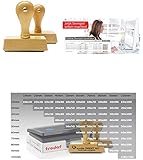 0,01€ - Individueller Holzstempel Probieraktion: Stempel selbst online gestalten - geosmile Marken Stempel (Textstempel / Logostempel / Motivstempel / Firmenstempel / Adressstempel) (20x100 mm)