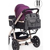 Allis Wickeltasche, Rucksack, 7-teilig, Schwarz - 3