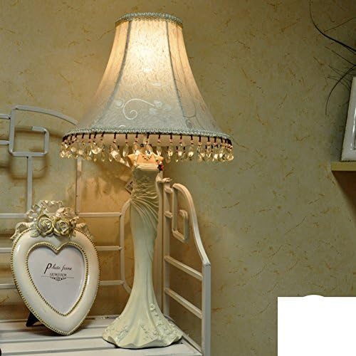 Creative rose Tuxedo Decoration Table lamp,Bedroom Bedside nightstand lamp study Eye Learning Reading light-A
