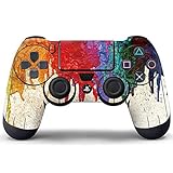 Pandaren Aufkleber Faceplates Sticker Skin Haut fr PS4 controller x 1 (nass Graffiti) - 