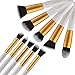 USpicy Makeup Brushes 10-Piece Professional Cosmetics Make up Brush Set with Gift Box Kits (White)
