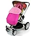 Baby Travel Footmuff and Head Hugger Universal Fit (Pink)