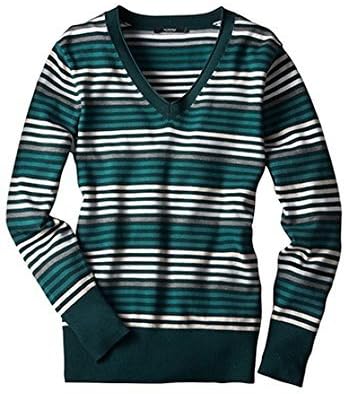 ClarinaPullover Epaulette Ladies Green/Beige