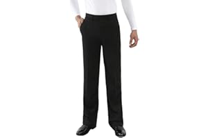 HAORUN Pantalon de danse latine moderne pour homme Coupe ajustée