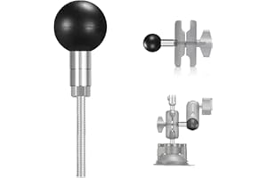 FANAUE Adaptateur à bille compatible avec les supports RAM de taille B de 2,5 cm et composants d'adaptateur de bras à double prise (tige filetée)