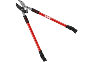 TABOR TOOLS GG12E Professional Anvil Lopper, Chops Thick Branches With Ease, Tree Trimmer with ⌀ 5cm Cutting Capacity, Lopping Shears with Extra Leverage Handles (GG12E Compound Action Anvil)