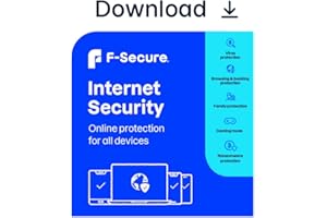 F-Secure Internet Security for all devices | 1 Year | 5 Devices | PC/Mac/Mobile | Activation Code by email