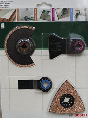 Preisvergleich Produktbild Bosch 2609256978 4tlg. Fliesenset OIS für Multifunktionswerkzeuge