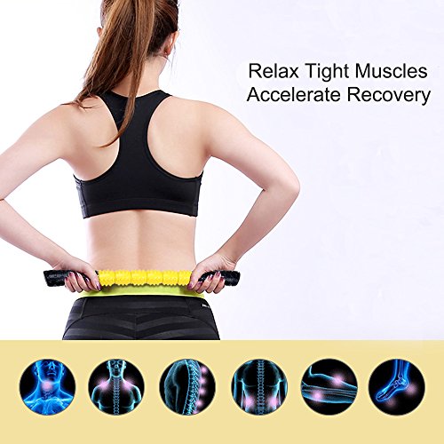 iRegro Massage Stick, Muskel Roller Stick, Massageroller für Bein Krämpfe Deep Tissue Massage und Physikalische Therapie – Kalb Hip Oberschenkel Beine Rückenschmerzen Erleichterung – Einfacher Als myofaszialer Release & Trigger Point Massagegerät - 5