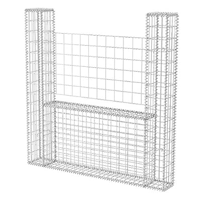 vidaXL Panier de Gabion Forme d'U Acier 160x20x150cm Clôture Bordure de Jardin