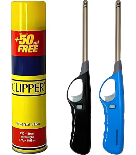 Long Reach Kitchen Lighter For BBQ, Stove & Fireplace – Adjustable Flame, Refillable & Ergonomic